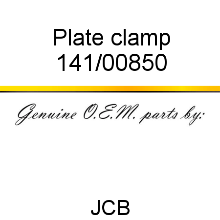 Plate, clamp 141/00850