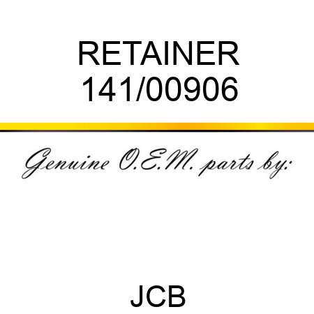 RETAINER 141/00906