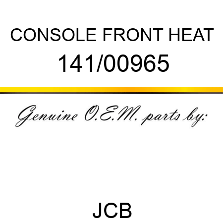 CONSOLE FRONT HEAT 141/00965