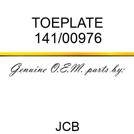TOEPLATE 141/00976