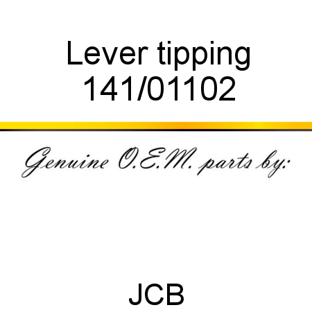 Lever, tipping 141/01102
