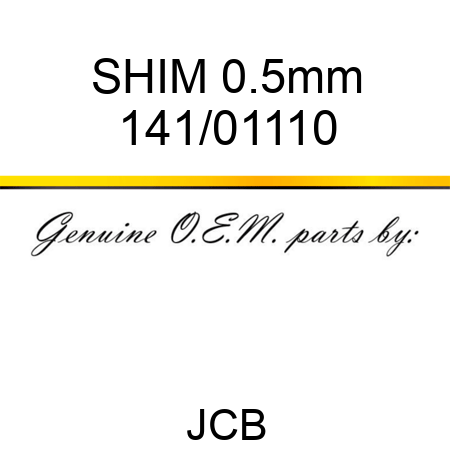 SHIM, 0.5mm 141/01110
