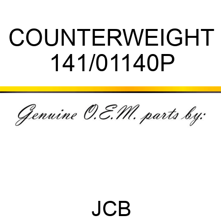 COUNTERWEIGHT 141/01140P