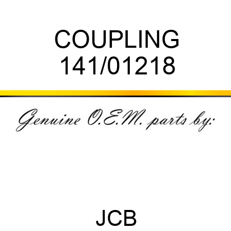 COUPLING 141/01218