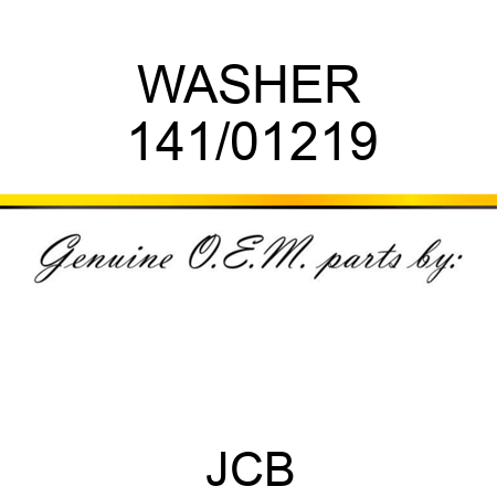 WASHER 141/01219