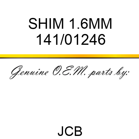 SHIM 1.6MM 141/01246