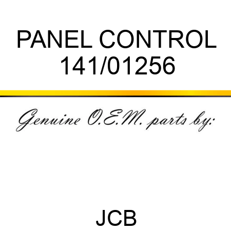 PANEL CONTROL 141/01256