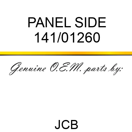 PANEL SIDE 141/01260