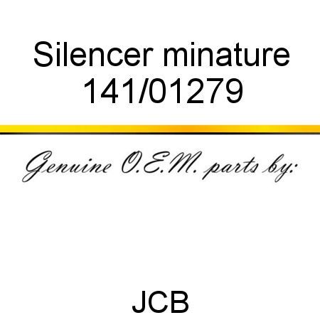 Silencer, minature 141/01279