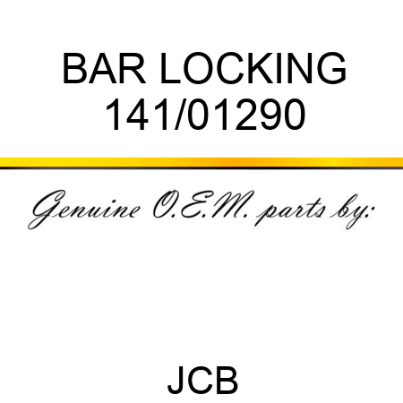 BAR LOCKING 141/01290