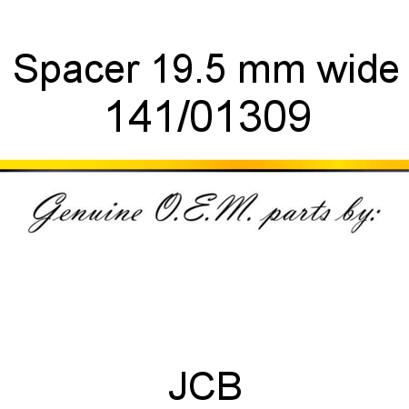 Spacer, 19.5 mm wide 141/01309