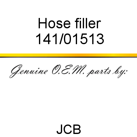 Hose, filler 141/01513