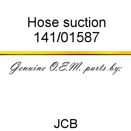 Hose, suction 141/01587