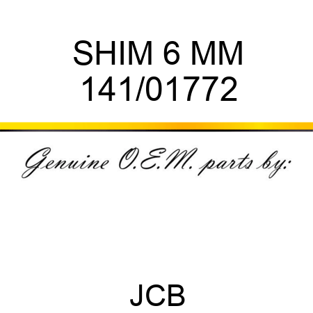 SHIM 6 MM 141/01772