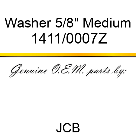Washer, 5/8