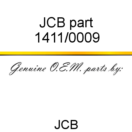 JCB part 1411/0009
