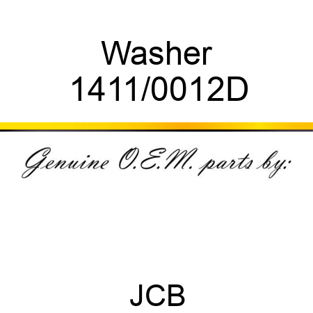 Washer 1411/0012D