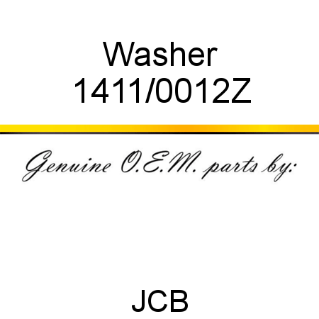 Washer 1411/0012Z