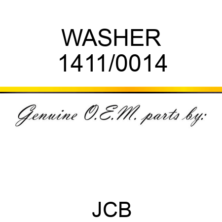 WASHER 1411/0014