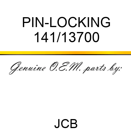 PIN-LOCKING 141/13700