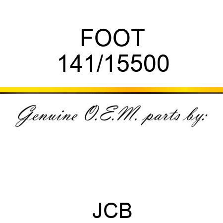 FOOT 141/15500