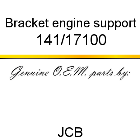 Bracket, engine support 141/17100