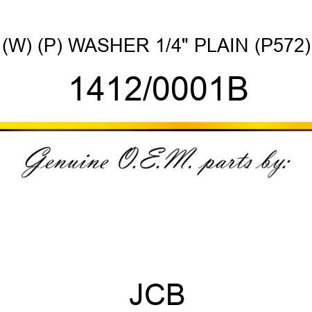 (W) (P) WASHER 1/4