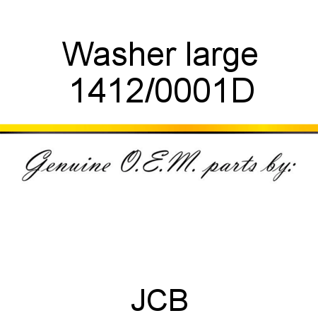 Washer, large 1412/0001D