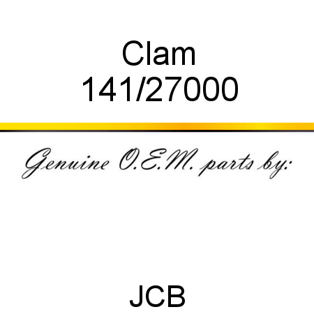 Clam 141/27000
