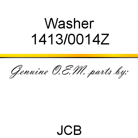 Washer 1413/0014Z