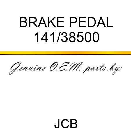 BRAKE PEDAL 141/38500