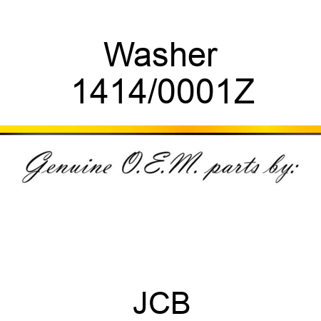 Washer 1414/0001Z