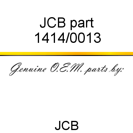 JCB part 1414/0013