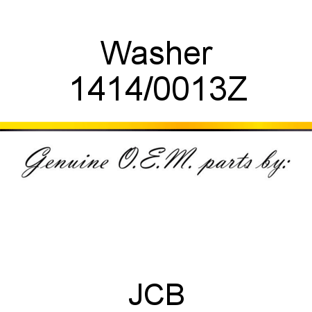 Washer 1414/0013Z