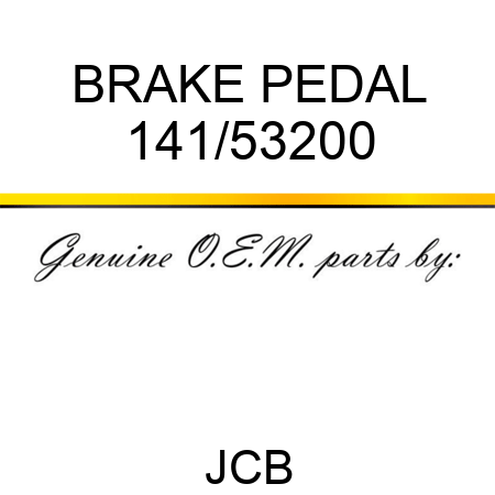 BRAKE PEDAL 141/53200
