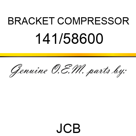 BRACKET COMPRESSOR 141/58600