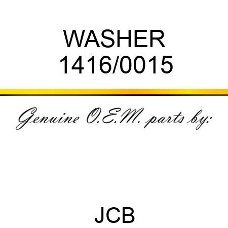 WASHER 1416/0015