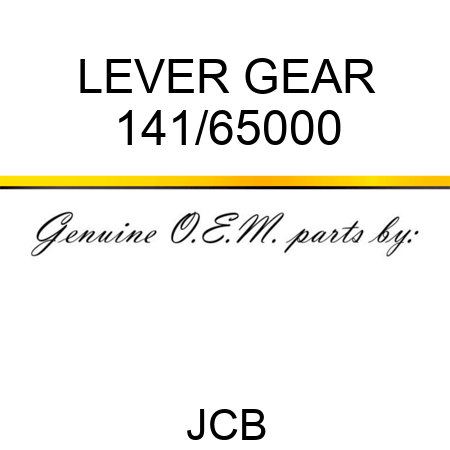 LEVER GEAR 141/65000