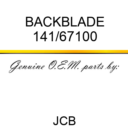 BACKBLADE 141/67100