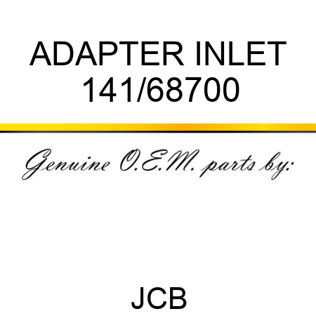 ADAPTER INLET 141/68700