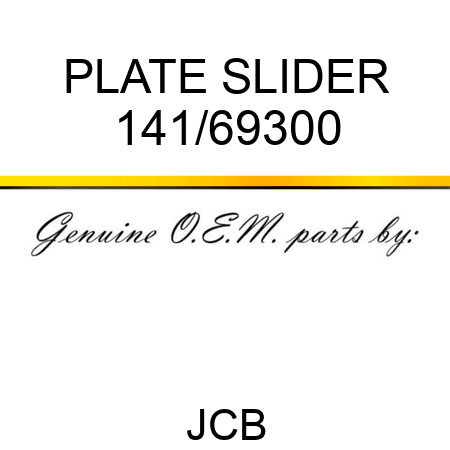 PLATE SLIDER 141/69300
