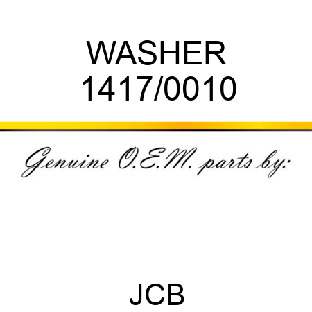 WASHER 1417/0010