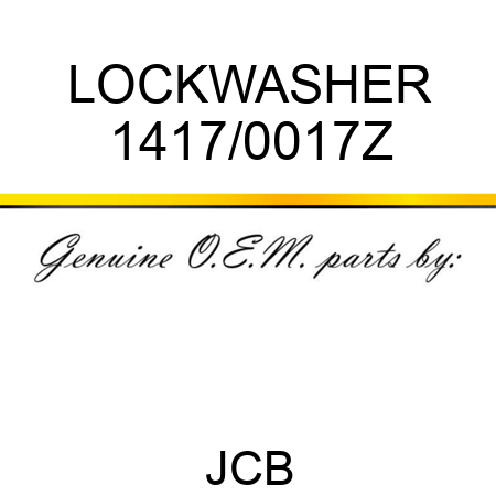 LOCKWASHER 1417/0017Z