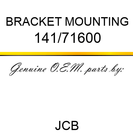 BRACKET MOUNTING 141/71600