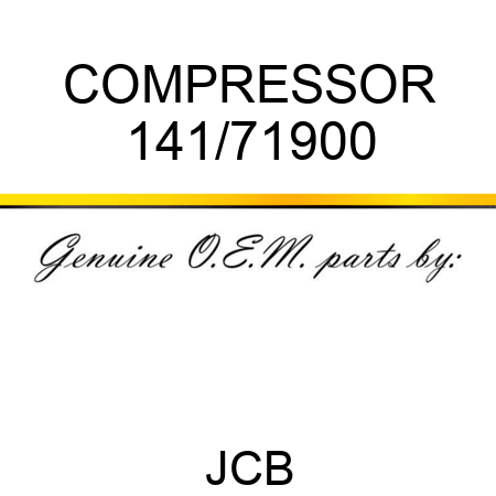 COMPRESSOR 141/71900