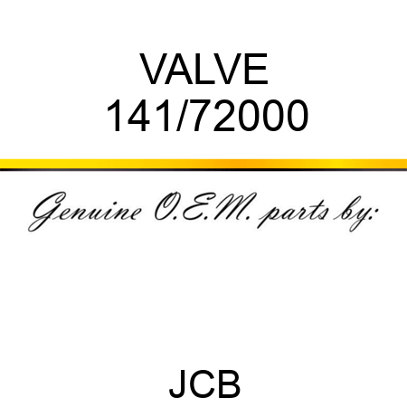 VALVE 141/72000