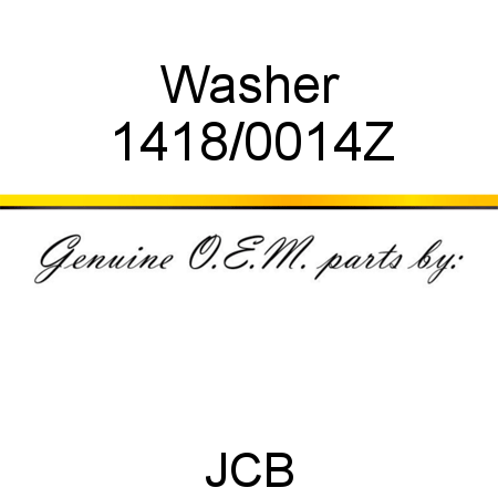 Washer 1418/0014Z