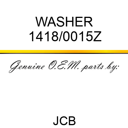 WASHER 1418/0015Z