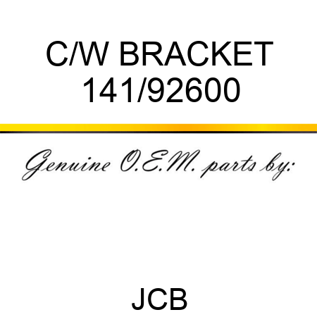 C/W BRACKET 141/92600
