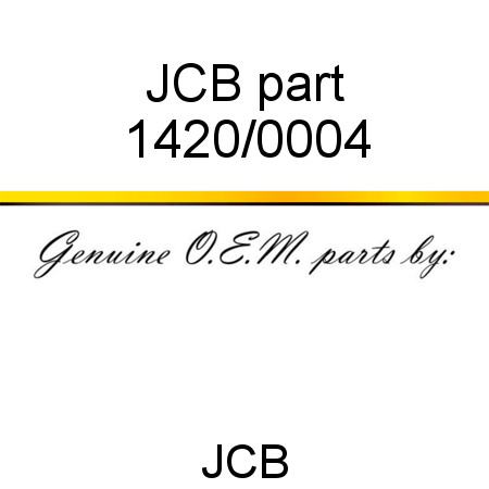 JCB part 1420/0004